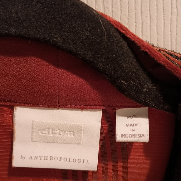 Anthropologie ett:twa Burnt Orange Velvet Kimono - Picture 9 of 13